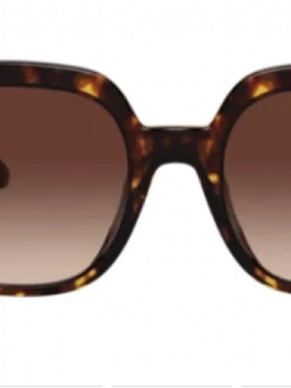 Tory Burch Tortoiseshell Square Sunglasses - Brown Lenses